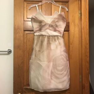 NWOT BCBG Max Azria Strapless Silk Tulle Dress
